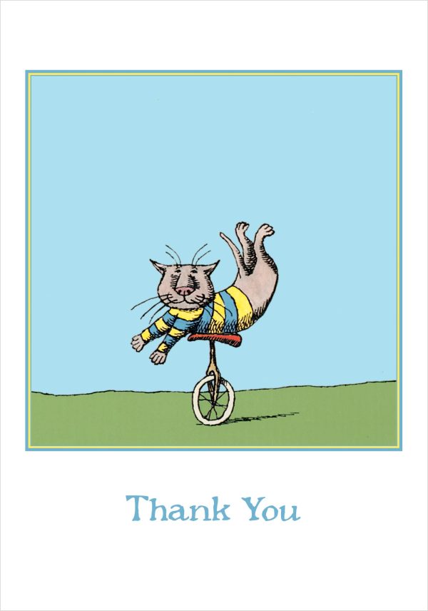 Edward Gorey: Unicycle Cat Boxed Thank You Notes - Image 2