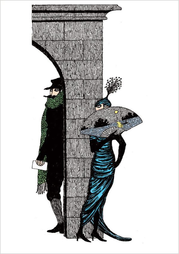 Edward Gorey: Mysterious Messages Boxed Notecard Assortment - Image 2