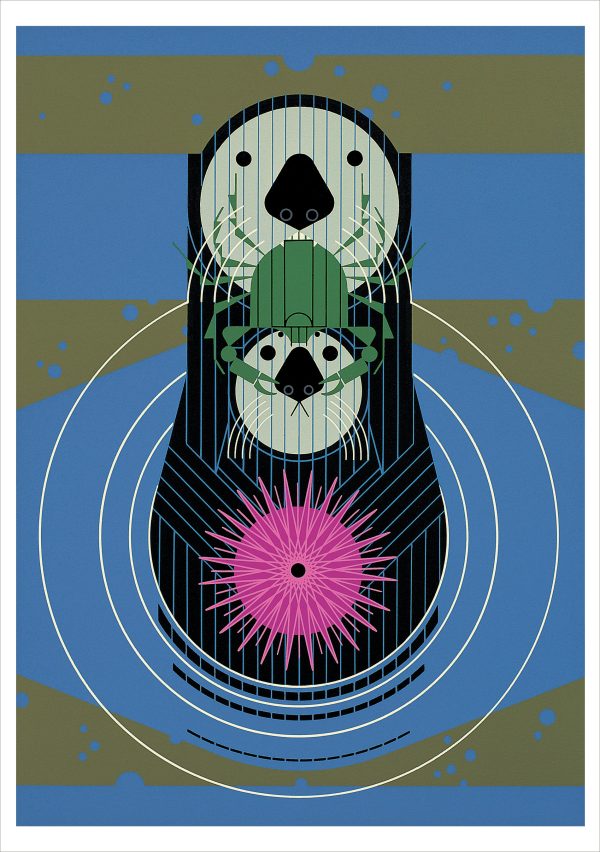 Charley Harper: Otter Delight Notecard Folio - Image 3