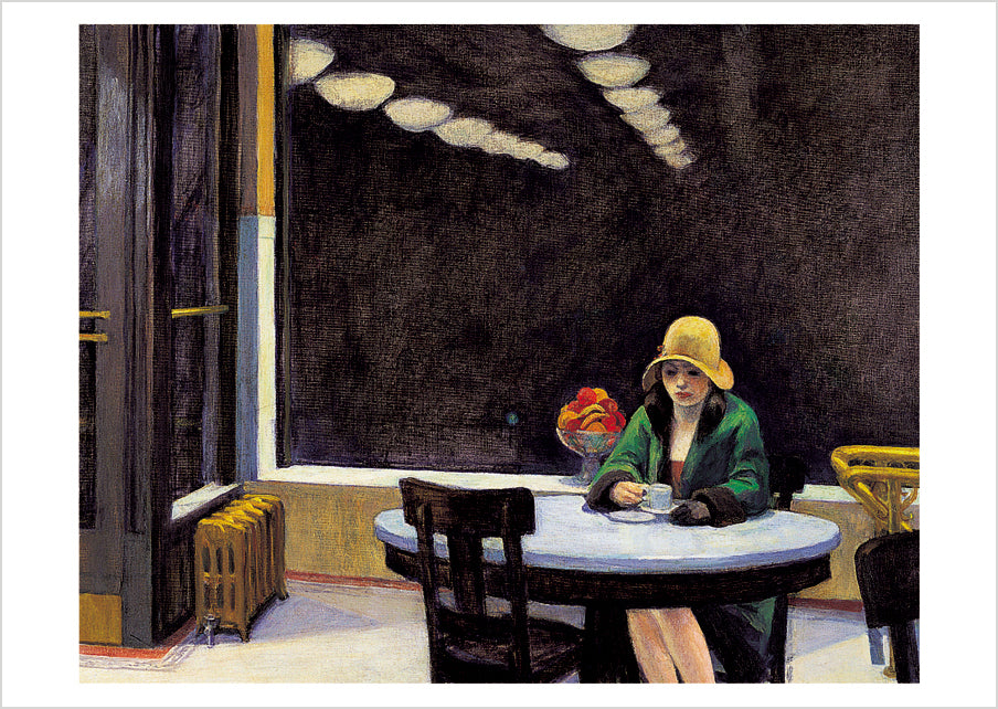 Edward Hopper: Automat Postcard