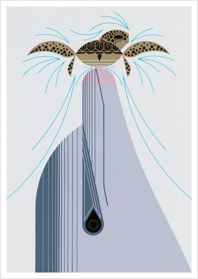 Charley Harper: Dolfun Postcard
