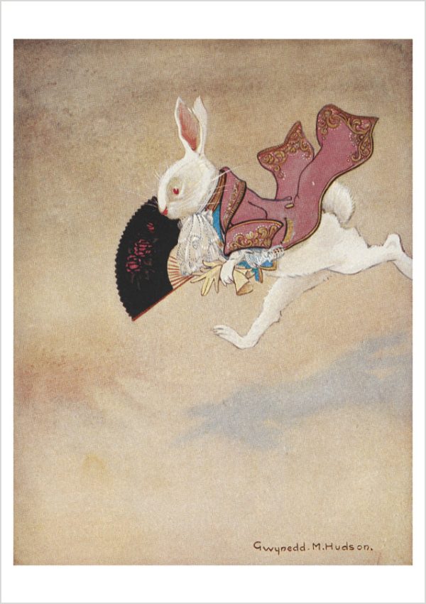 Gwynedd M. Hudson: The White Rabbit Postcard