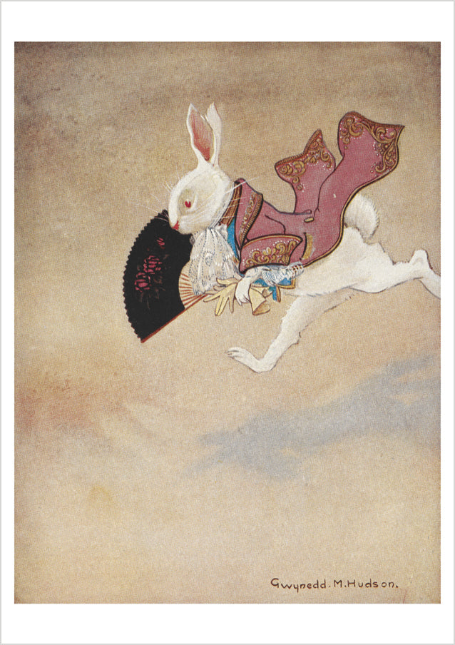Gwynedd M. Hudson: The White Rabbit Postcard
