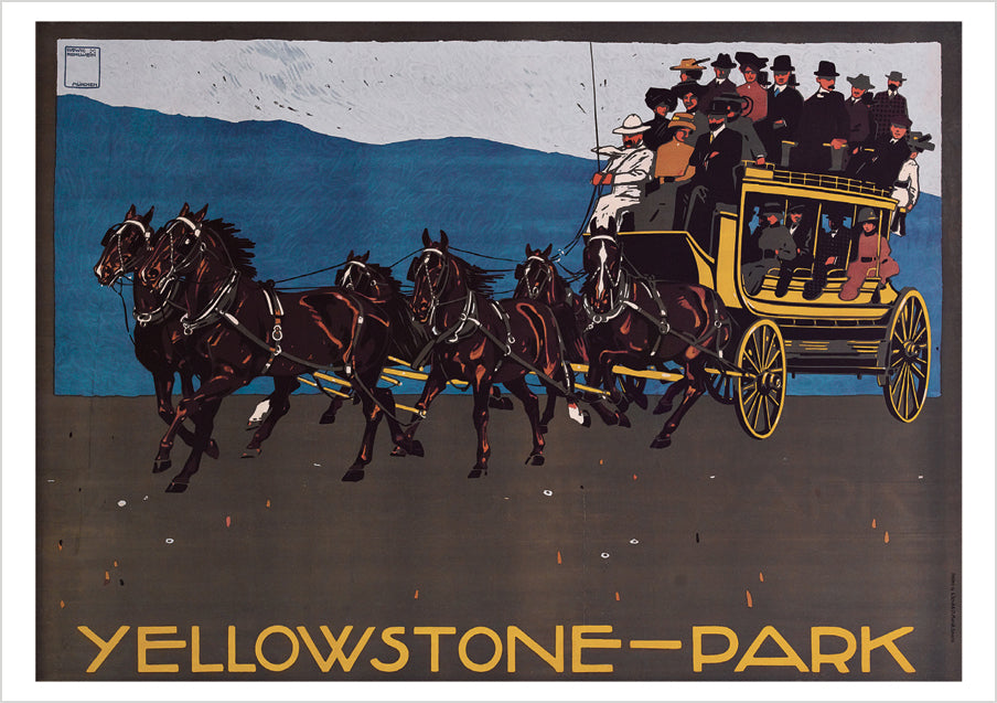 Ludwig Hohlwein: Yellowstone—Park Postcard