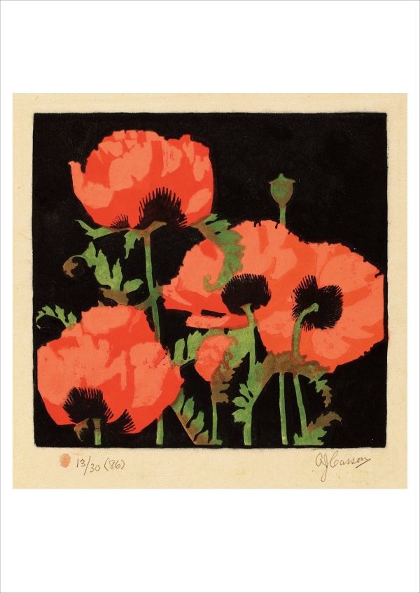 A. J. Casson: Oriental Poppies Postcard