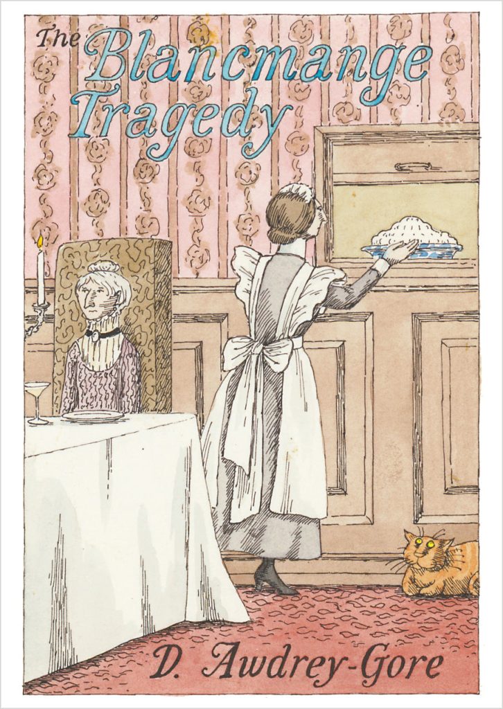 Edward Gorey: The Blancmange Tragedy Postcard