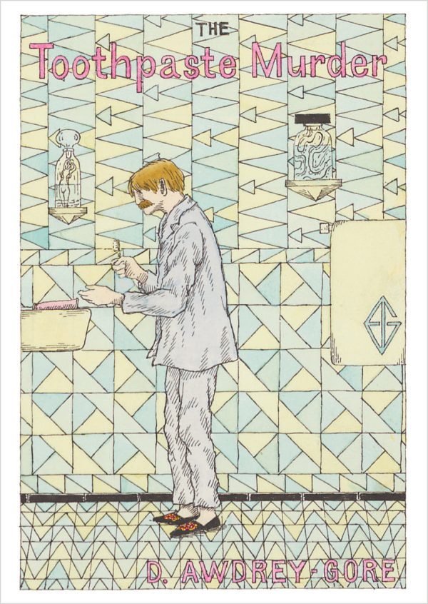 Edward Gorey: The Toothpaste Murder Postcard