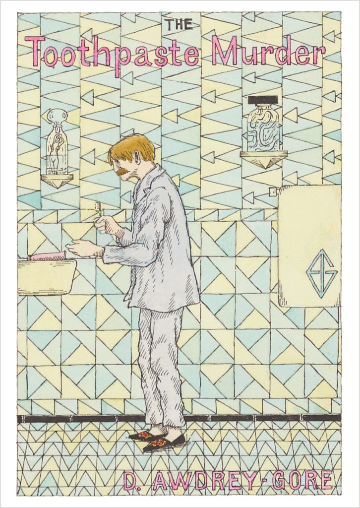 Edward Gorey: The Toothpaste Murder Postcard