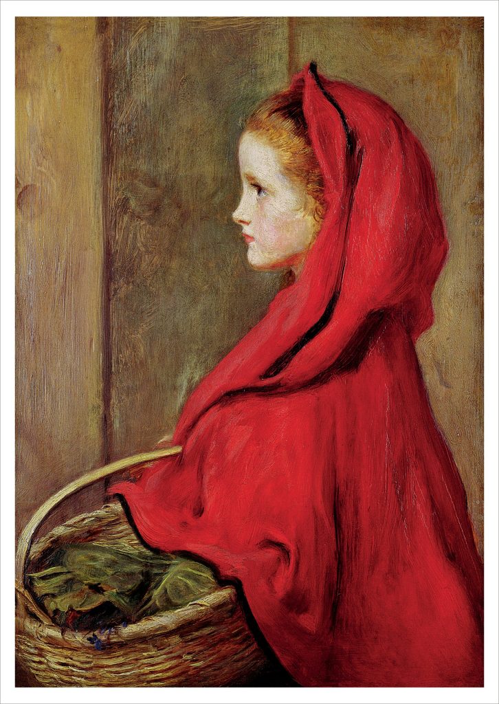 John Everett Millais: Red Riding Hood Postcard