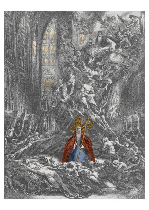Louis Boulanger: The Witches' Sabbath Postcard