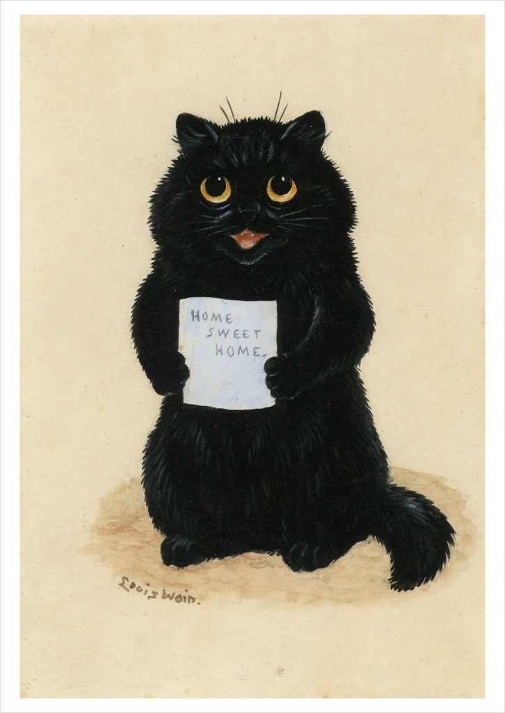 Louis William Wain: Home Sweet Home Postcard