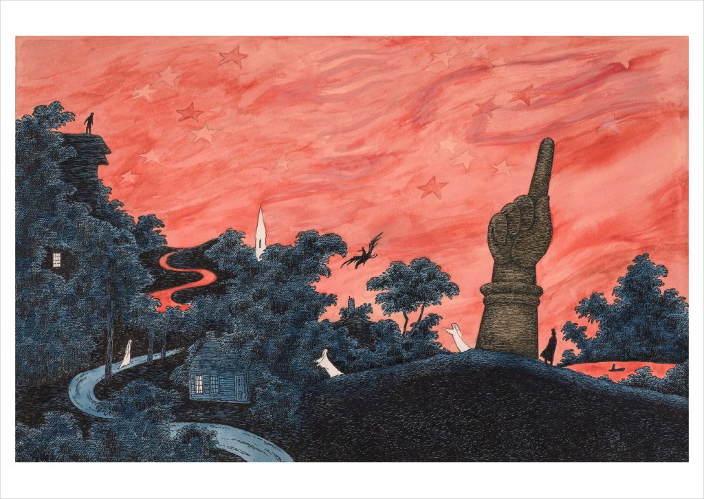 Edward Gorey: Haunted America Postcard