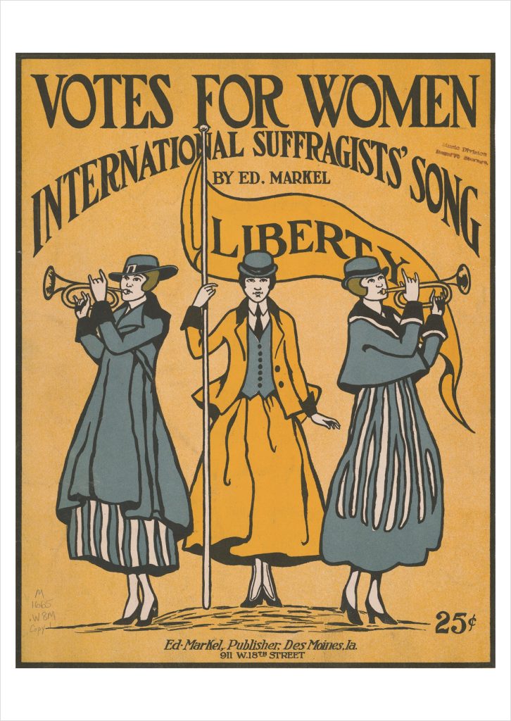 Votes for Women International Suffragists' Song Postcard