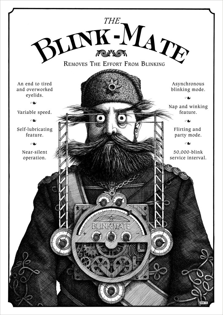 Mike Wilks: Blink-Mate Postcard