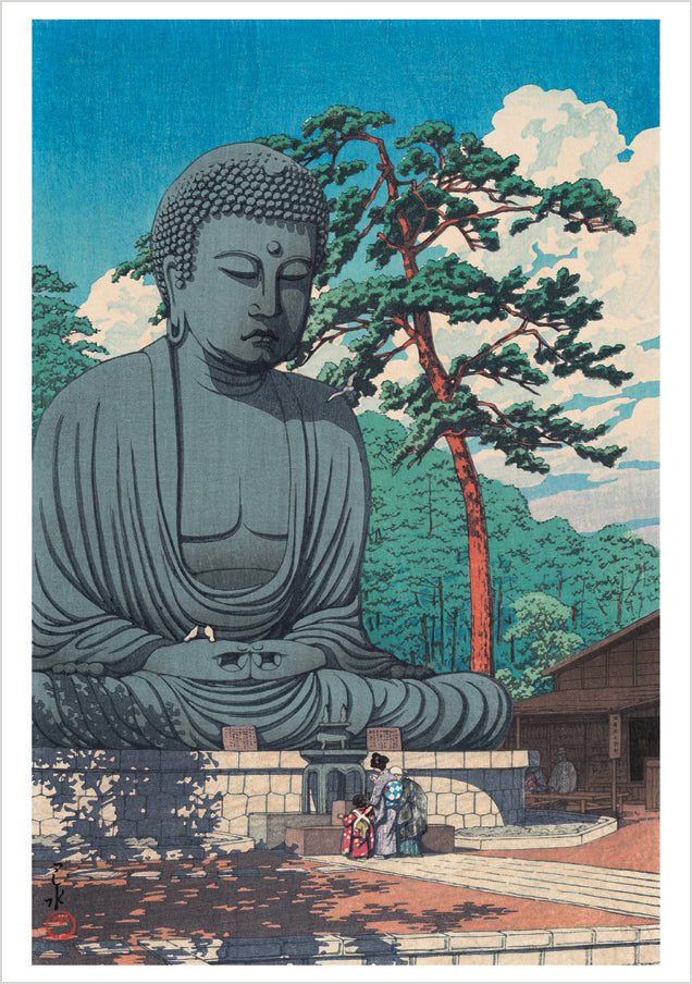 Kawase Hasui: The Great Buddha. Kamakura Notecard