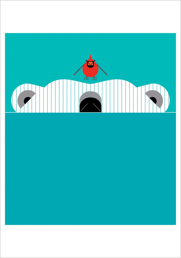 Charley Harper: Scary Scenario Notecard
