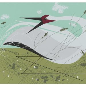 Charley Harper: Whooping Crane Notecard