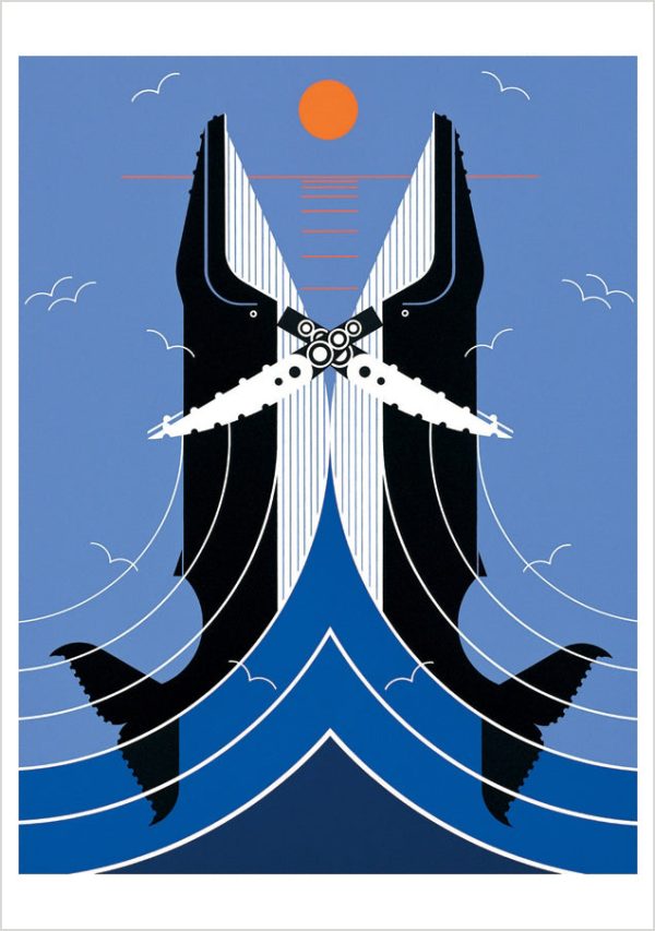 Charley Harper: Romance on the Richter Scale Notecard