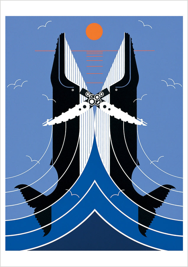 Charley Harper: Romance on the Richter Scale Notecard
