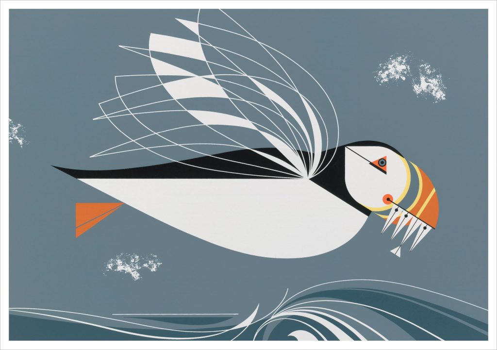 Charley Harper: The Name Is Puffin Notecard