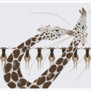 Charley Harper: Neck and Neck Notecard
