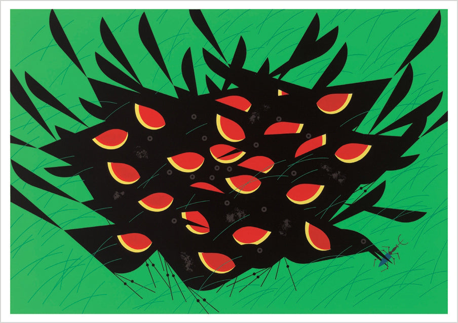 Charley Harper: Red-winged Blackbirds Notecard