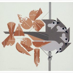 Charley Harper: Titmouse Tidbit Notecard