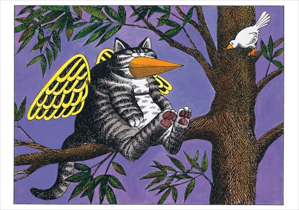 B. Kliban: Cat Wearing Bird Disguise Notecard