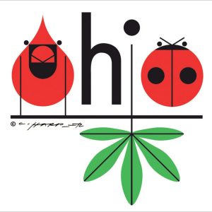 Charley Harper: Ohio Notecard