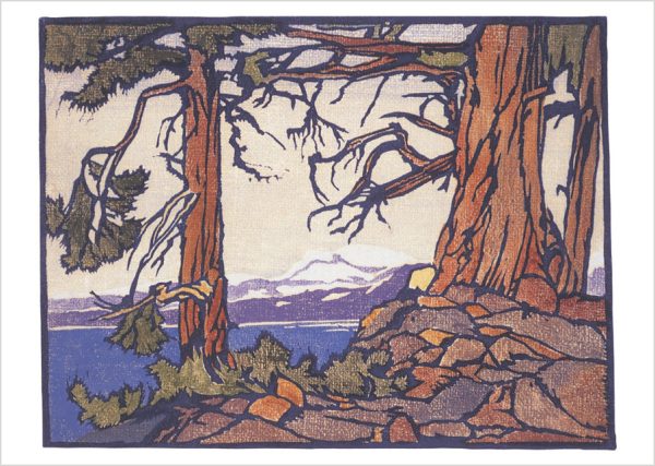 William S. Rice: Fallen Leaf Lake Notecard