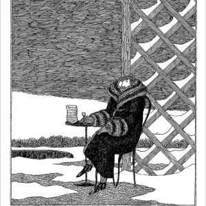 Edward Gorey: Sending This to You Notecard