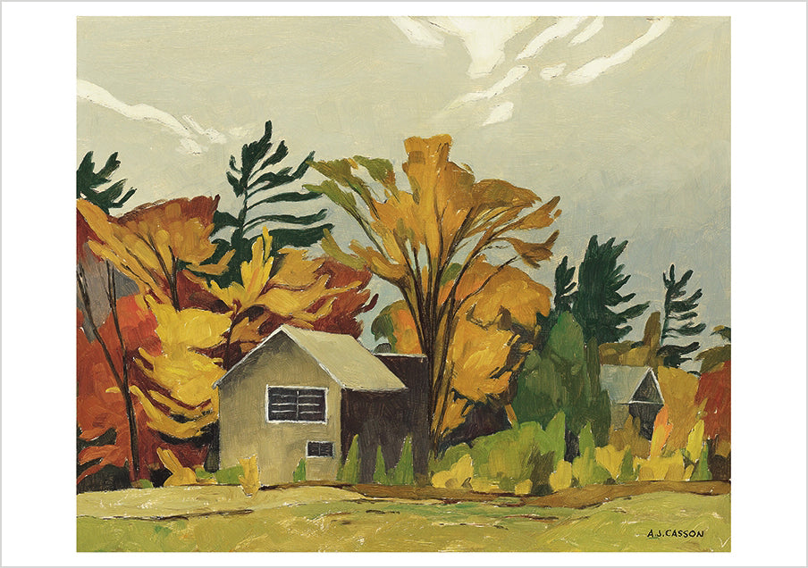A. J. Casson: Tom Thomson's Shack Notecard