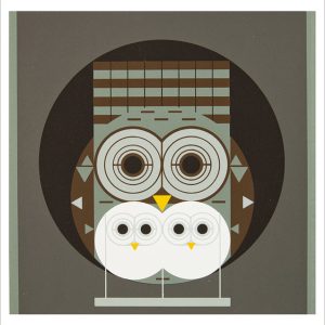 Charley Harper: Family Owlbum Notecard