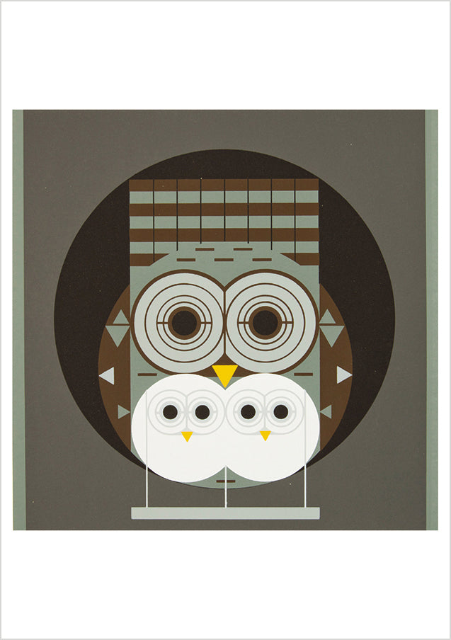 Charley Harper: Family Owlbum Notecard