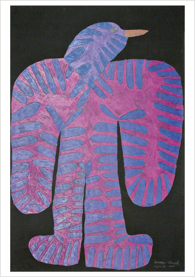 Saimaiyu Akesuk: Composition (Blue and Pink Bird) Notecard