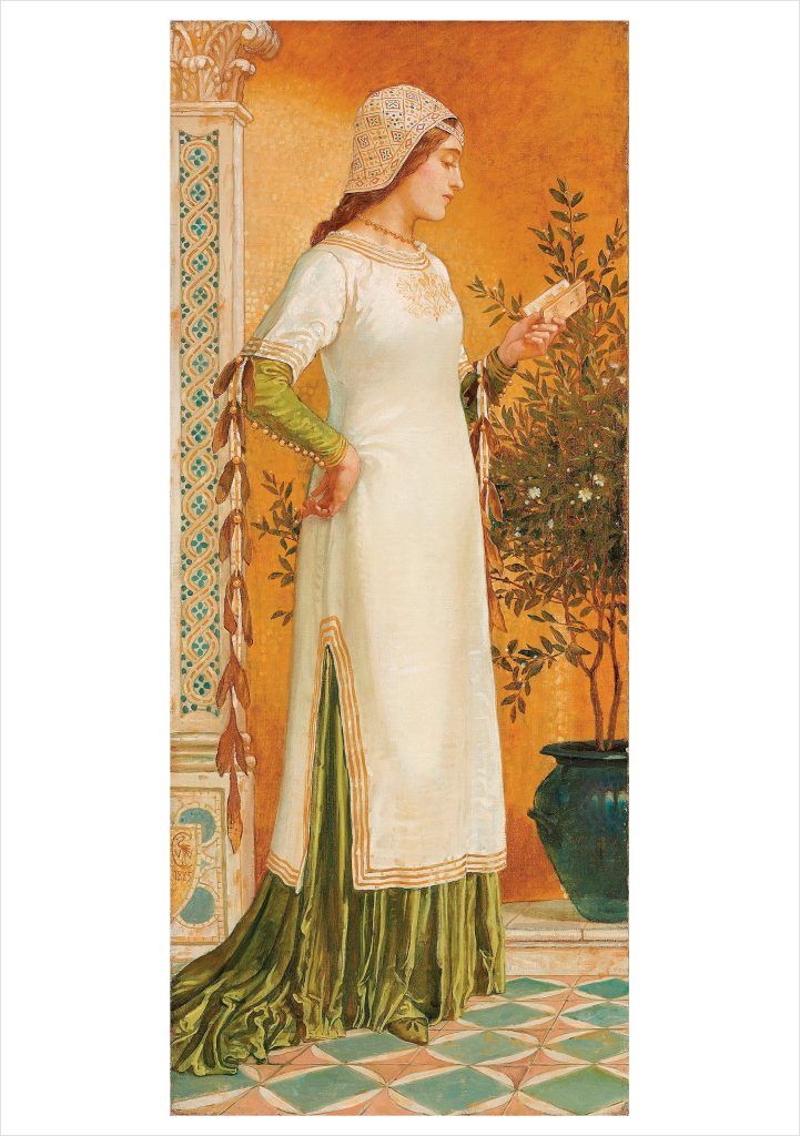 Walter Crane: Laura Reading Notecard