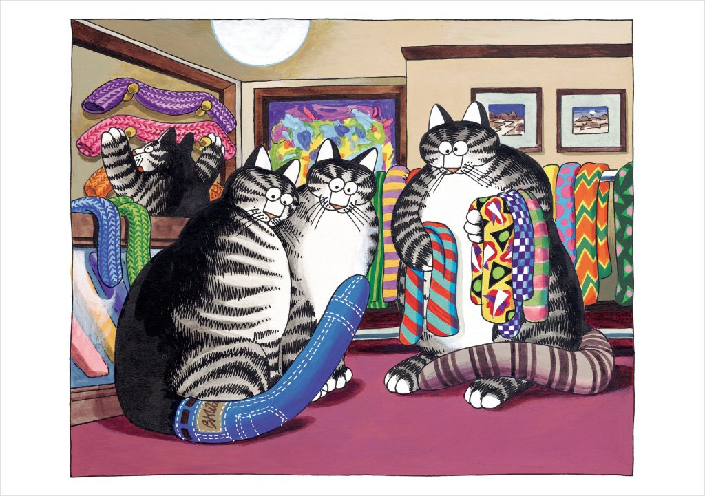 B. Kliban: Cat Tails Notecard
