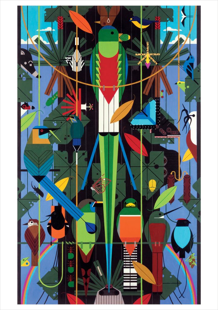 Charley Harper: Monteverde Cloud Forest Reserve Notecard