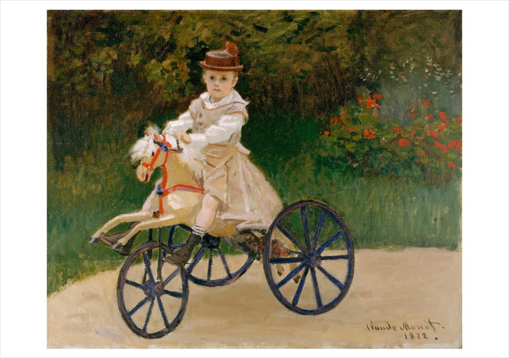 Claude Monet: Jean Monet on His Hobby Horse Notecard
