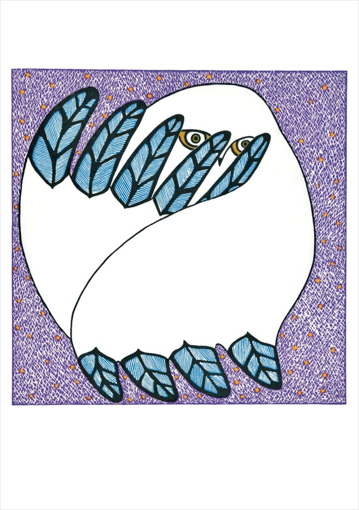 Ningiukulu Teevee: Peeping Owl Notecard