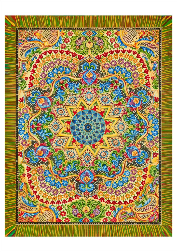 Paul Heussenstamm: Tapestry Mandala Notecard