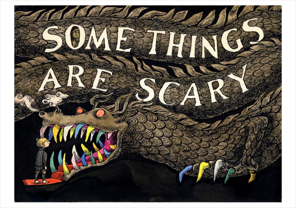 Edward Gorey: Some Things Are Scary Notecard