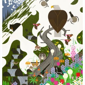 Charley Harper: The Alpine Northwest Notecard