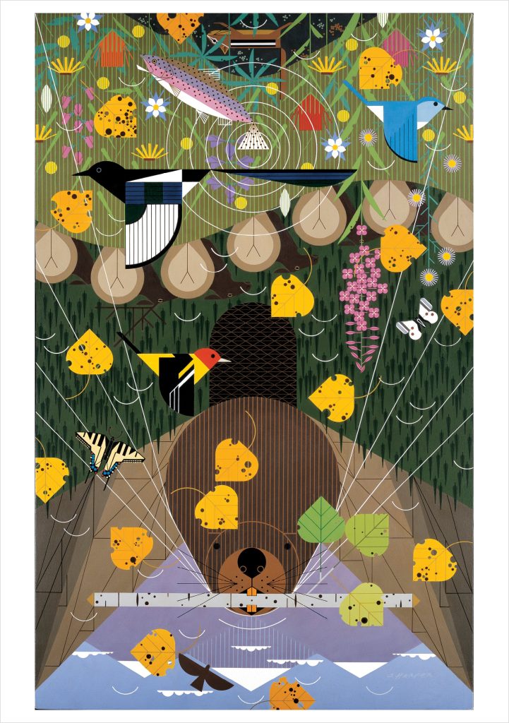 Charley Harper: The Rocky Mountains Notecard