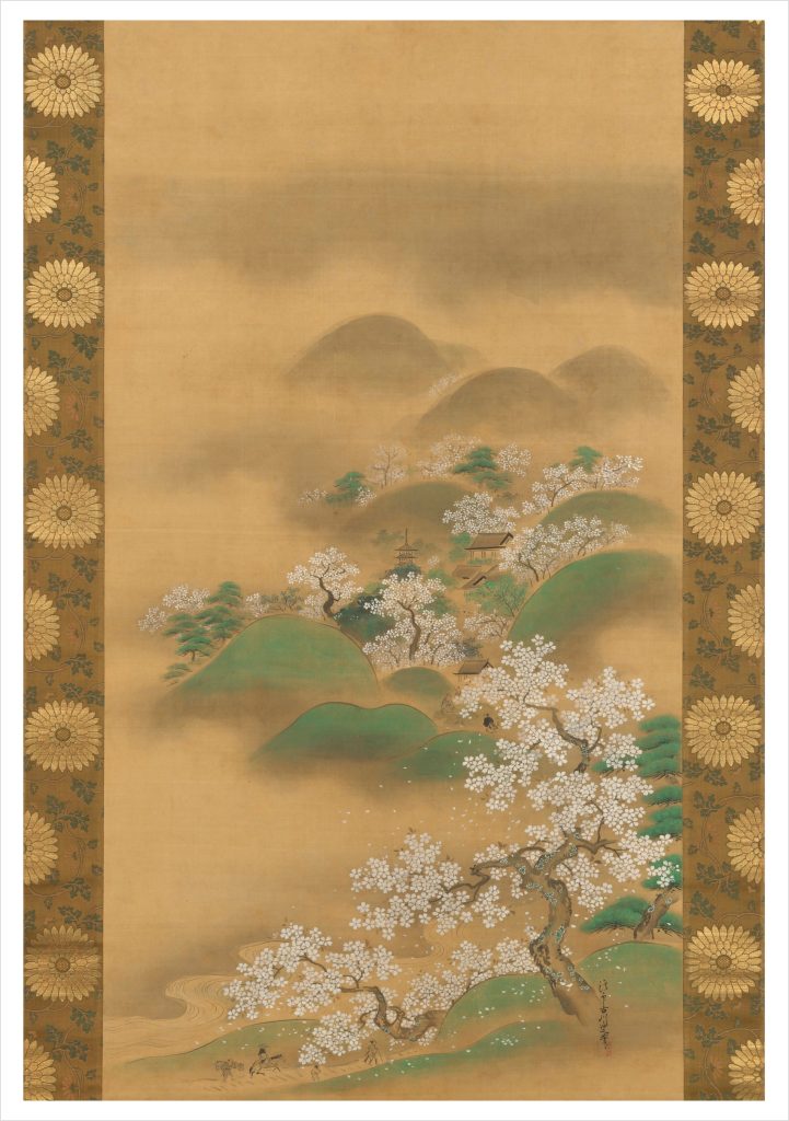 Kano Tsunenobu: Tatsuta River Notecard