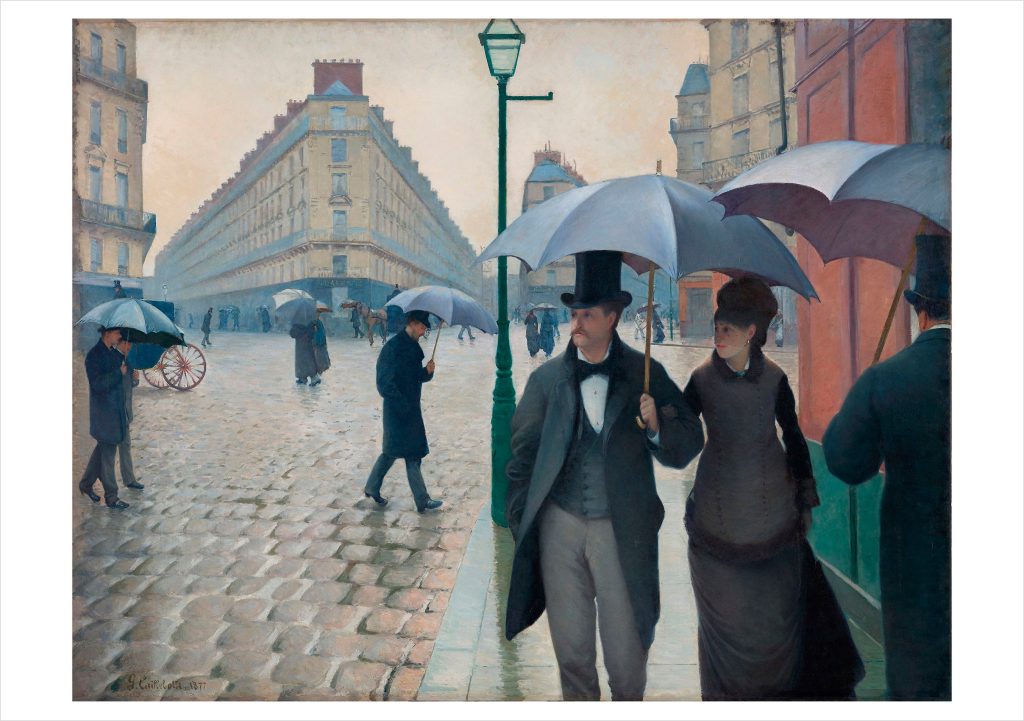 Gustave Caillebotte: Paris Street; Rainy Day Notecard