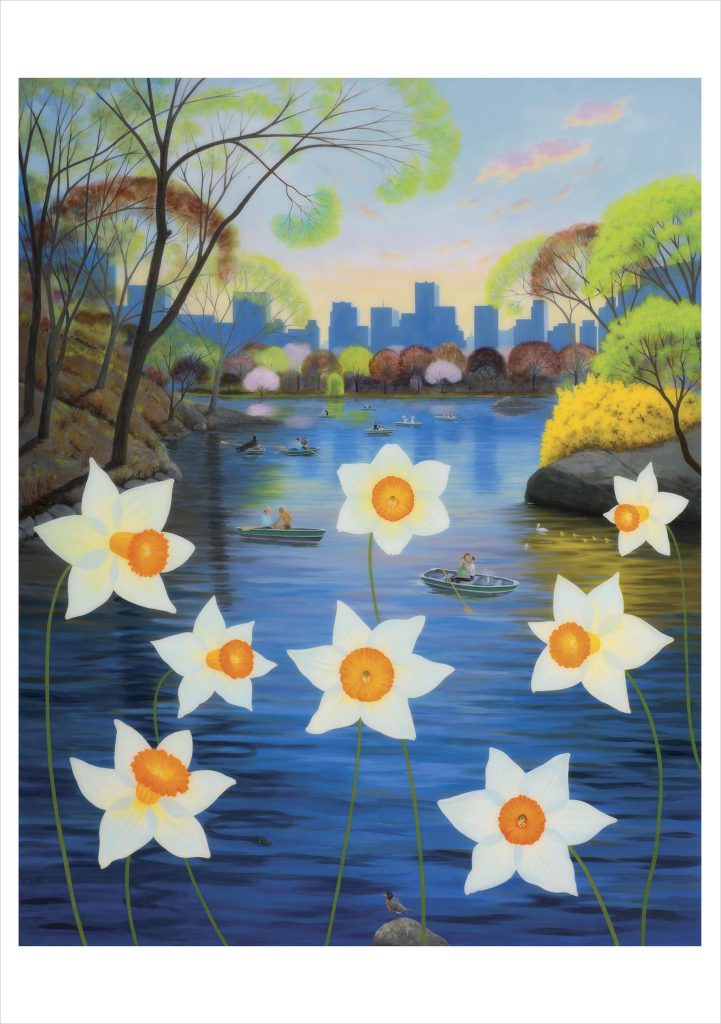 L. C. Armstrong: Dreamers over Daffodils Notecard