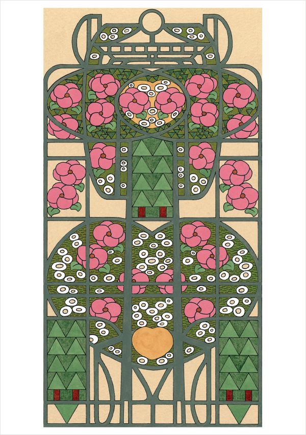 CJ Hurley: Camellia and Rose Notecard