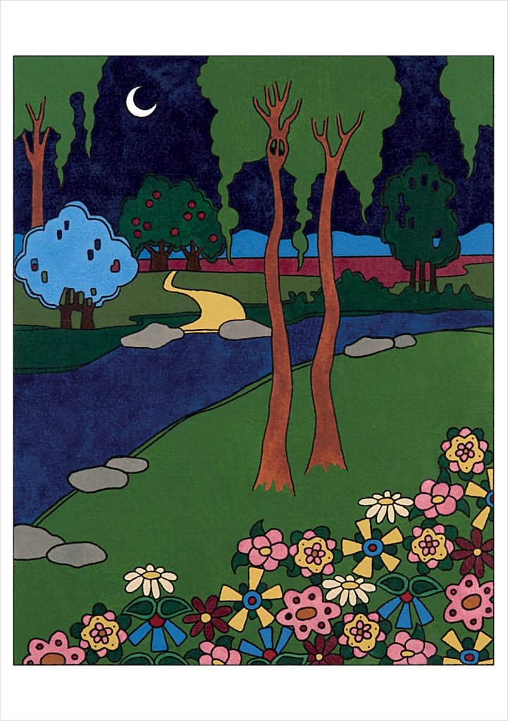 CJ Hurley: The Field of Flowers Notecard
