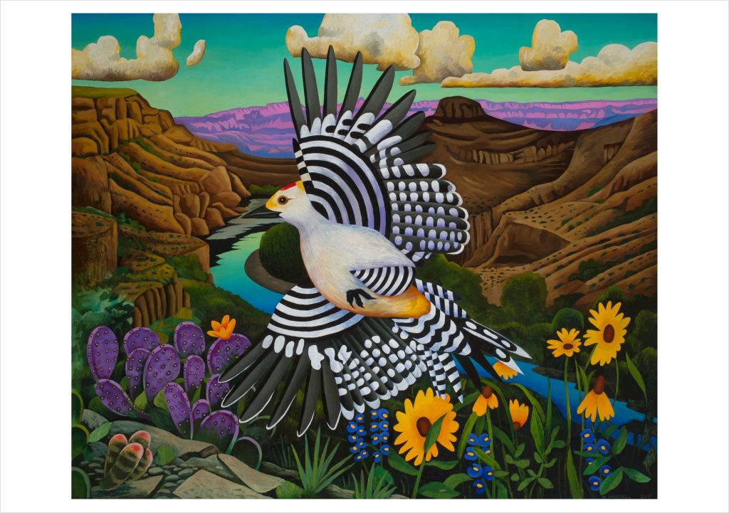 Billy Hassell: Crossing the Rio Grande Notecard